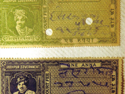 Jodhpur State Revenue Stamps